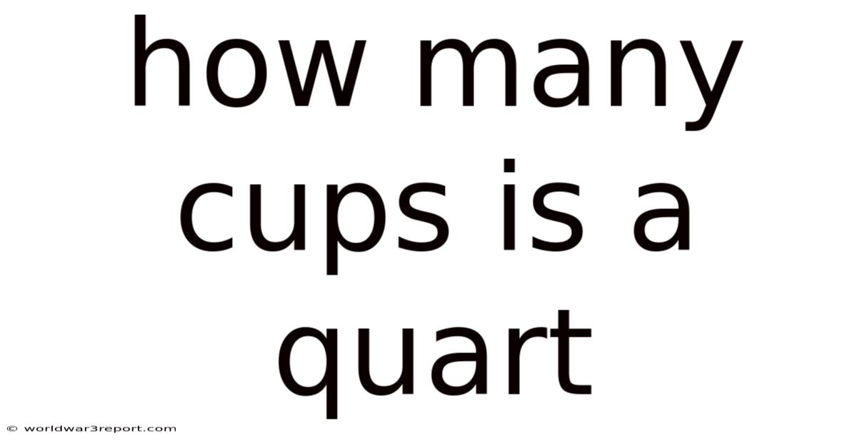 How Many Cups Is A Quart