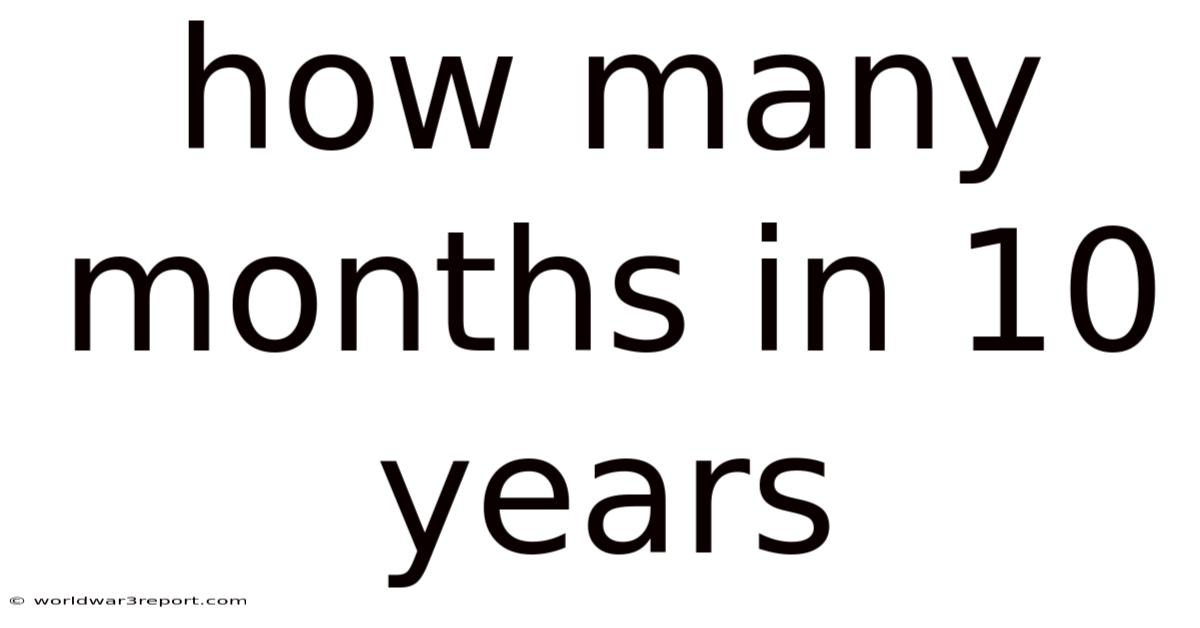 How Many Months In 10 Years