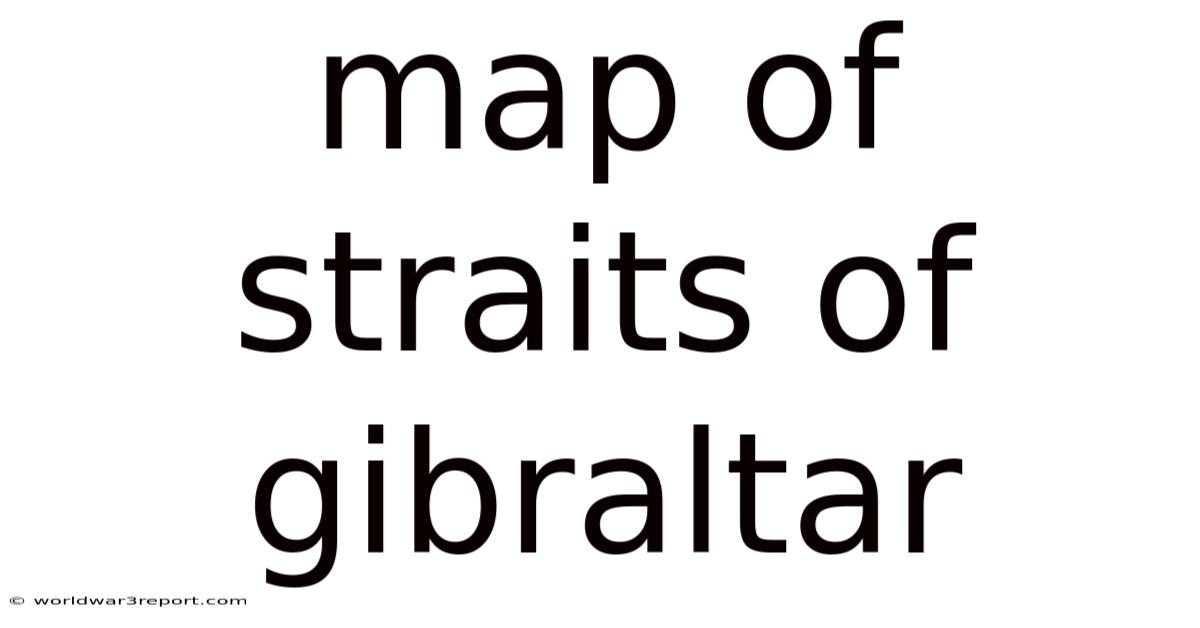 Map Of Straits Of Gibraltar